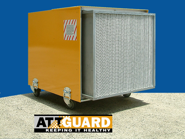 Attguard negative air unit filter